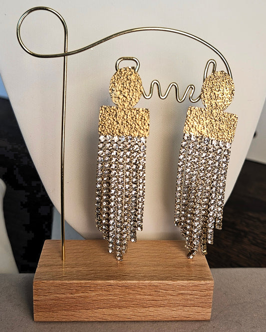 Boucles d'oreilles pendante zirconium soirée