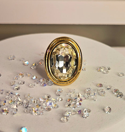 Bague cristal blanc min 54