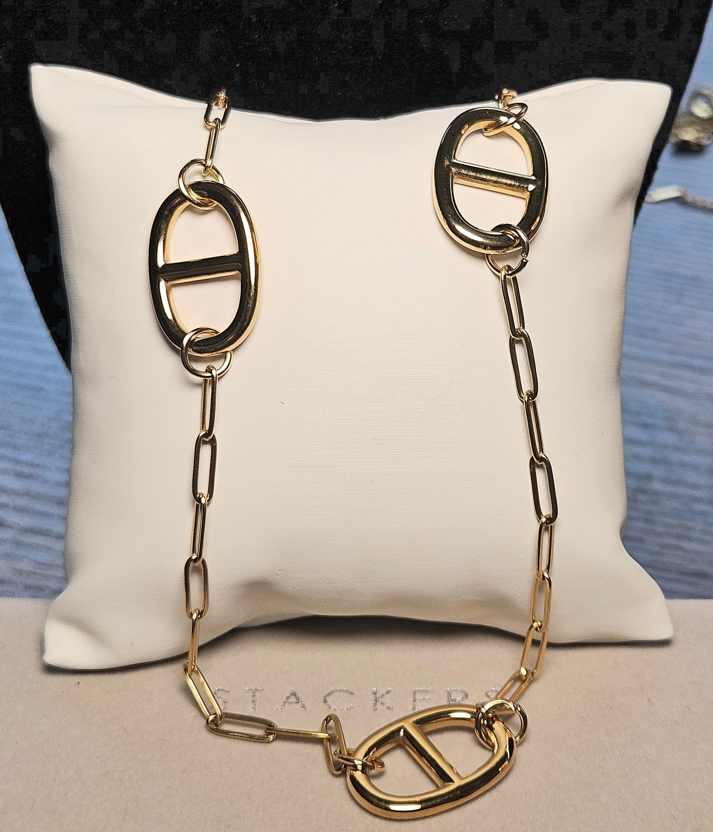 Collier sautoir marine