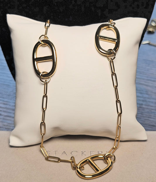 Collier sautoir marine