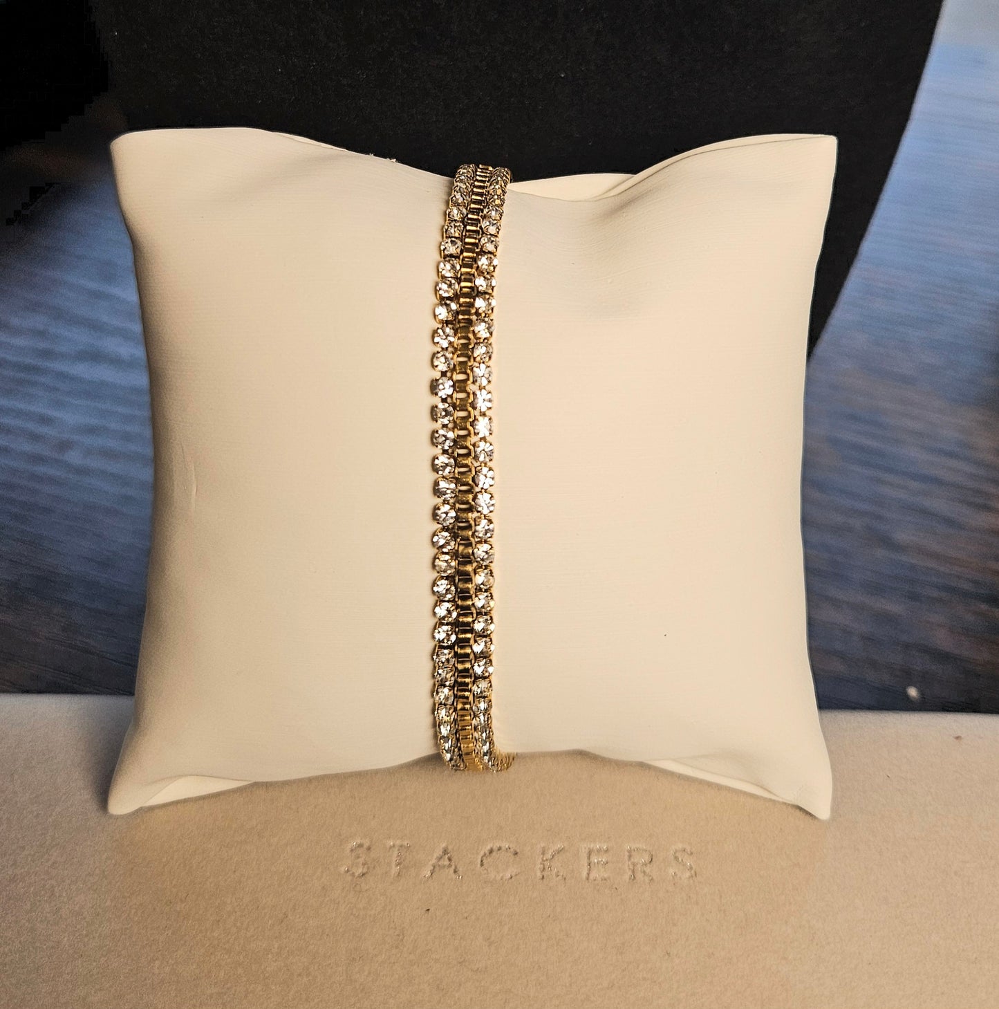 Bracelet bicouleur cristal