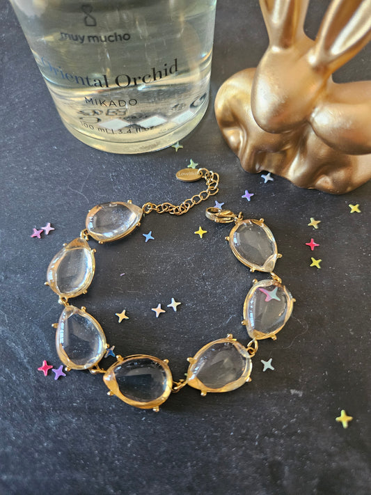 Bracelet goutte champagne