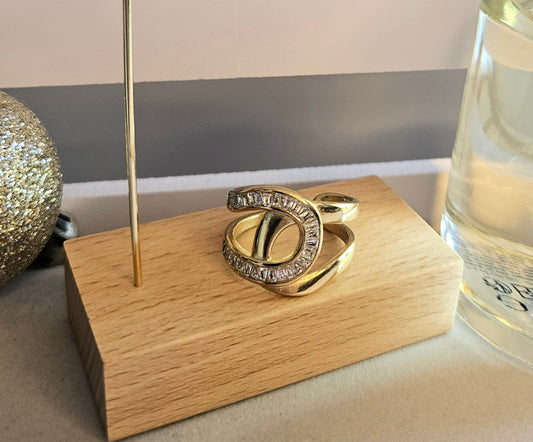 Bague vague cristal