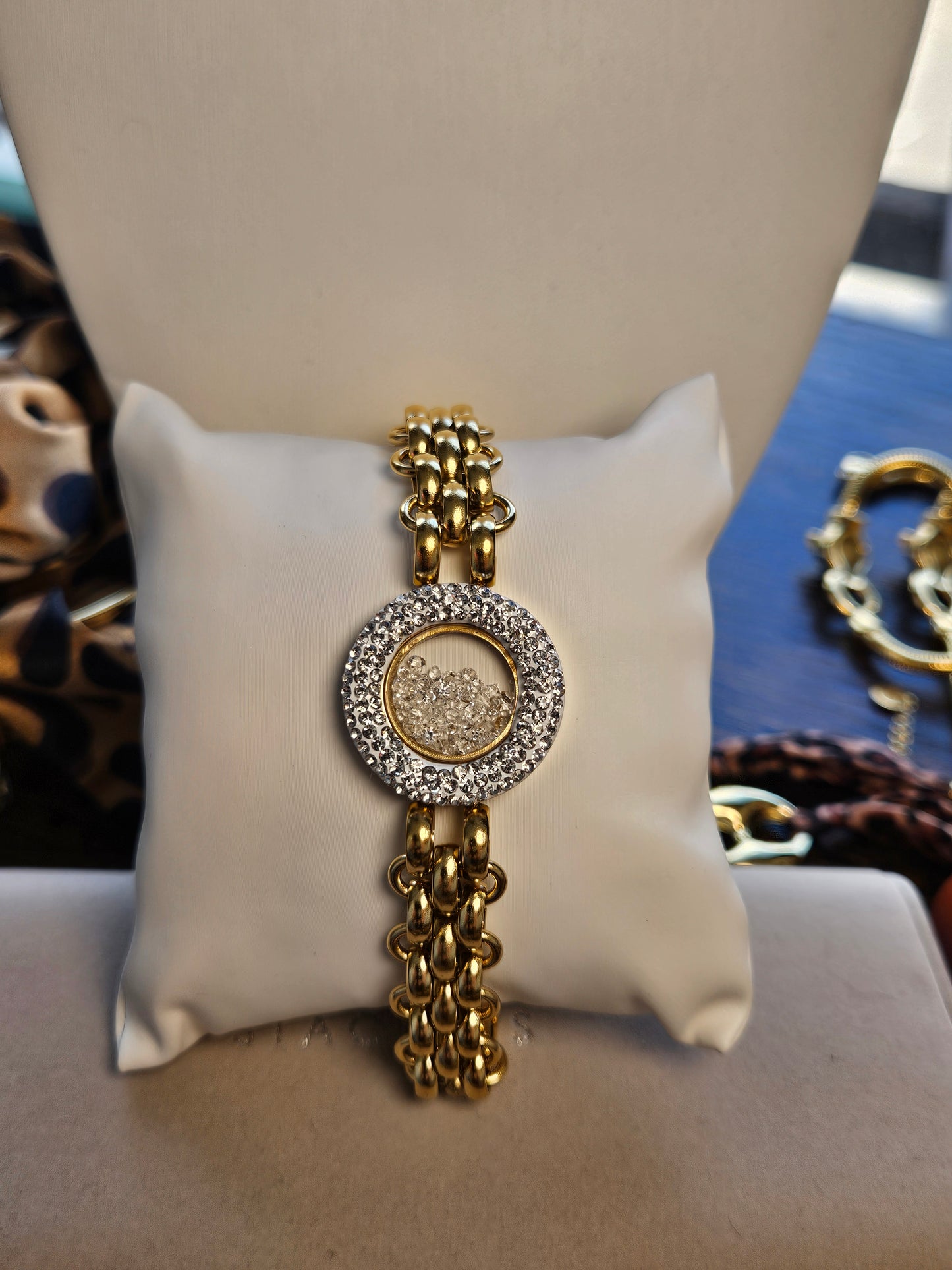 Bracelet montre strass