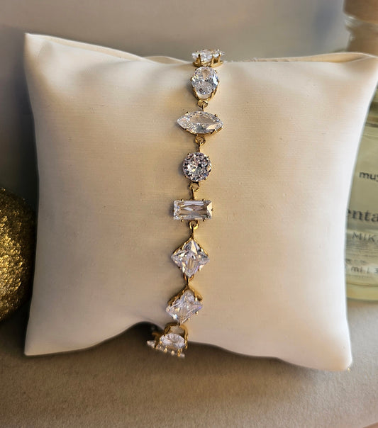 Bracelet cristal géométrique