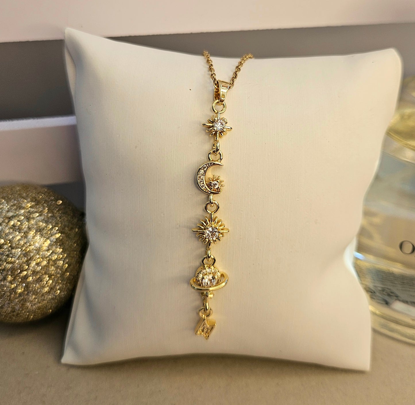 Collier lune soleil y