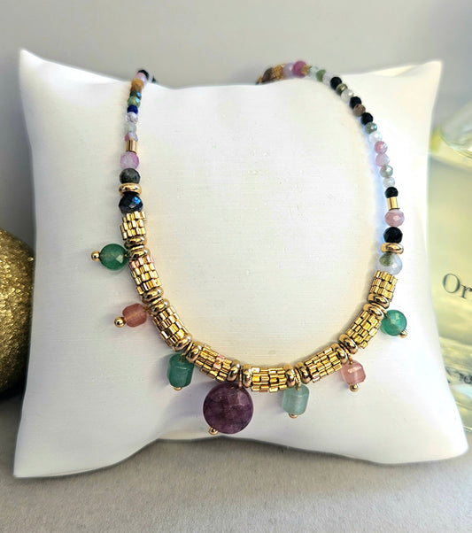 Collier améthyste