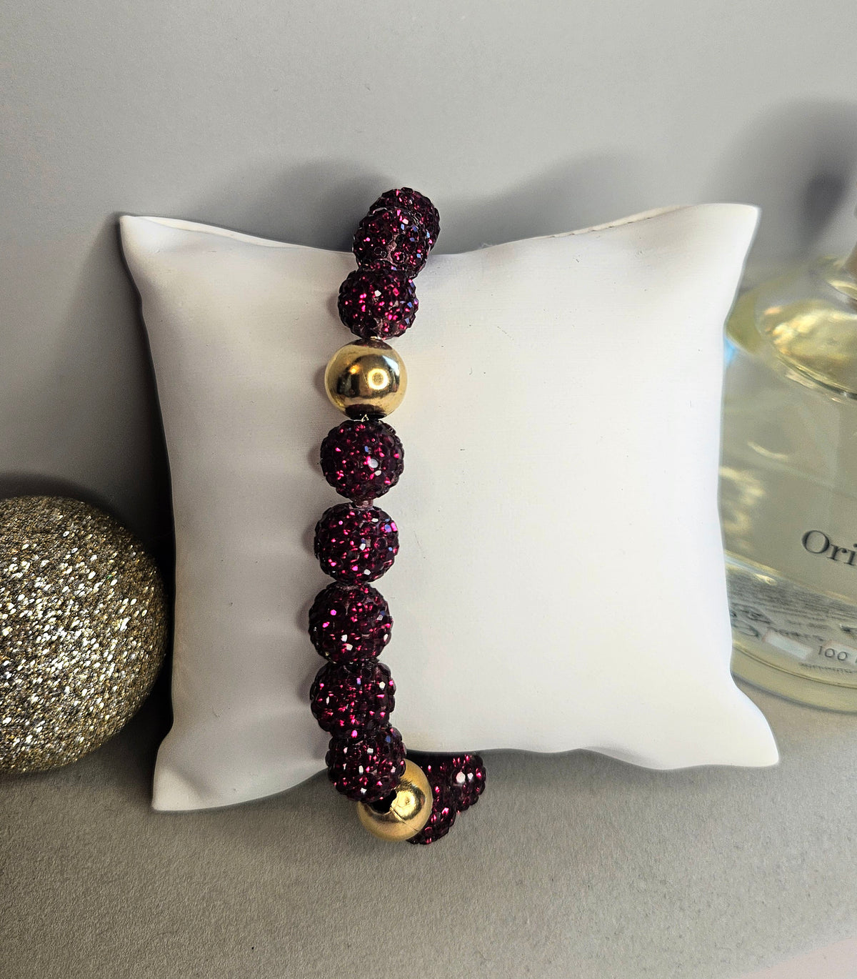 Bracelet strass rouge