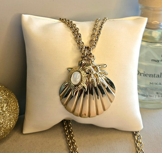 Collier coquillage tortue nacre