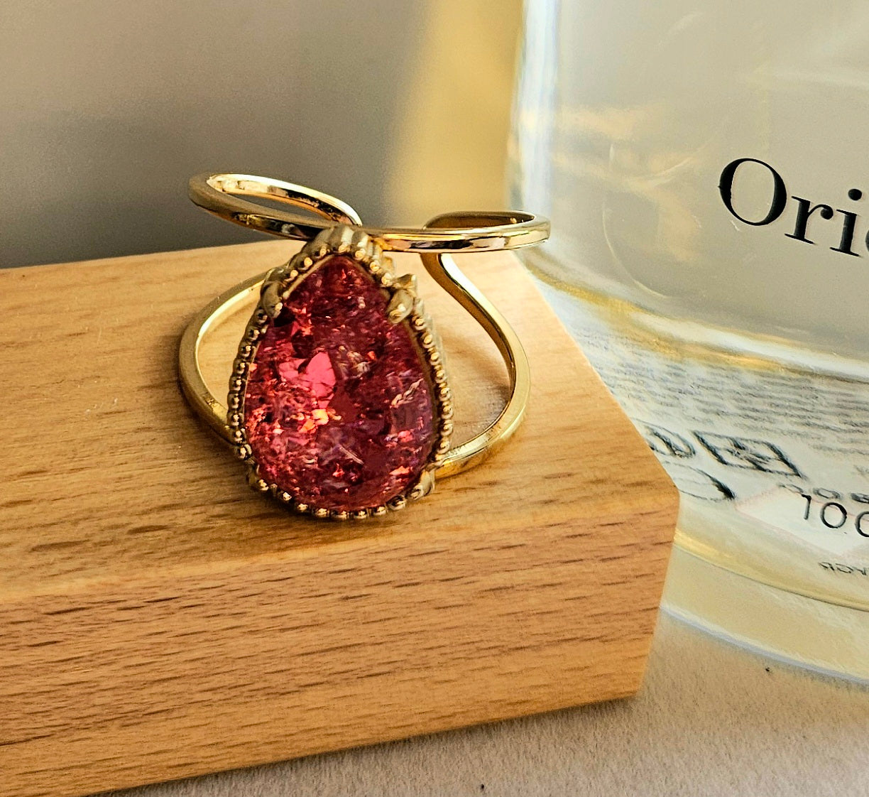 Bague cristal rose