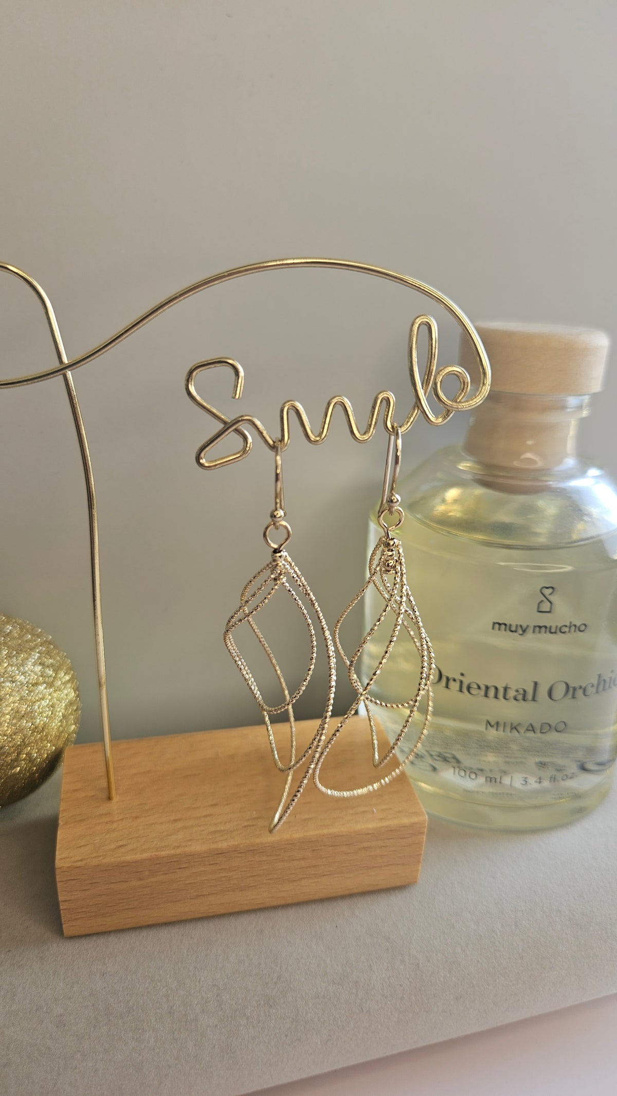 Boucles d'oreilles torsadée
