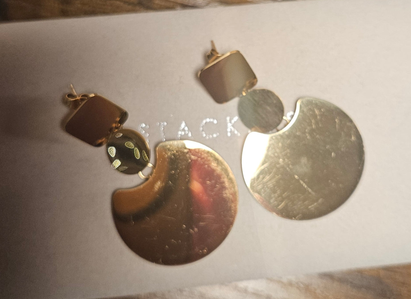 Boucles d'oreilles 3 pieces géométriques