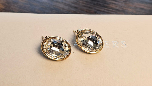 Boucles d'oreilles cristal ovale