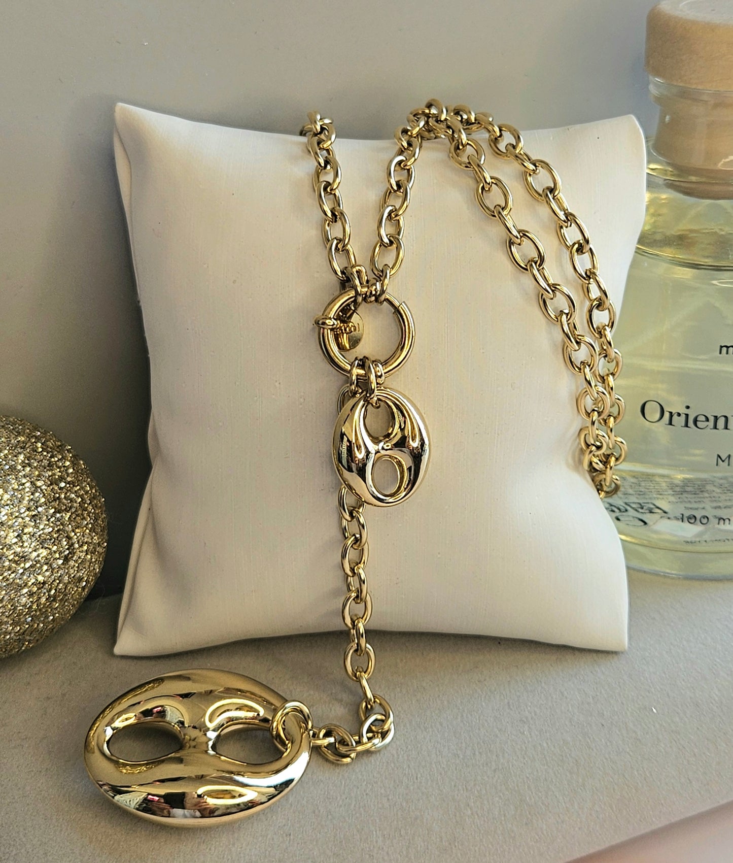 Collier sautoir grain de café