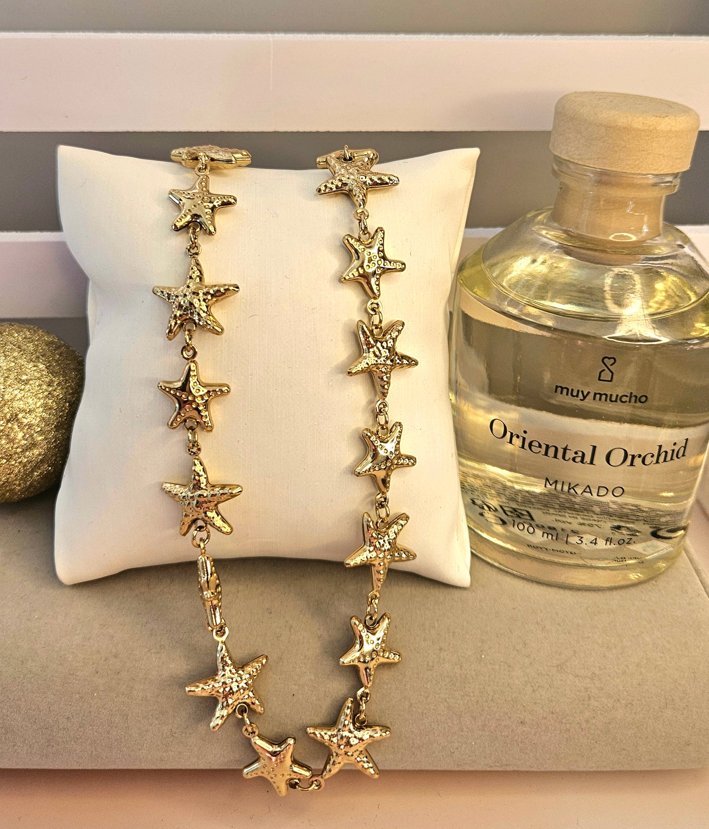 Collier jades multi etoile