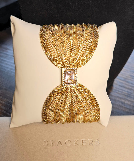 Bracelet manchette cristal