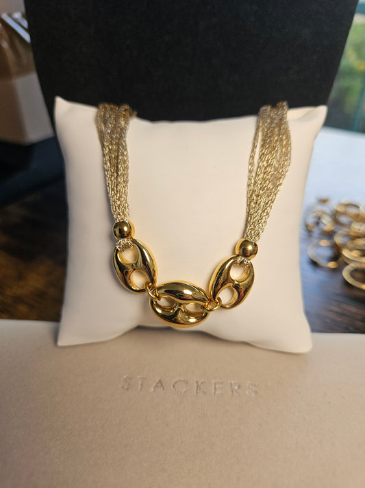 Collier 3 grain de café