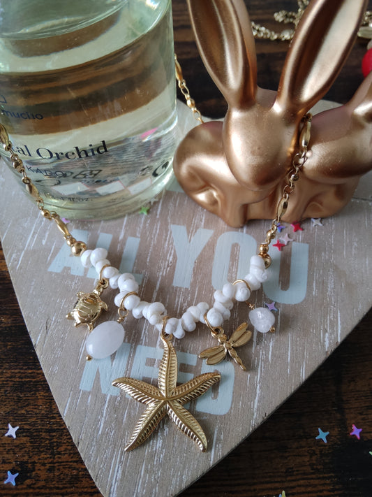 Collier étoile coquillage