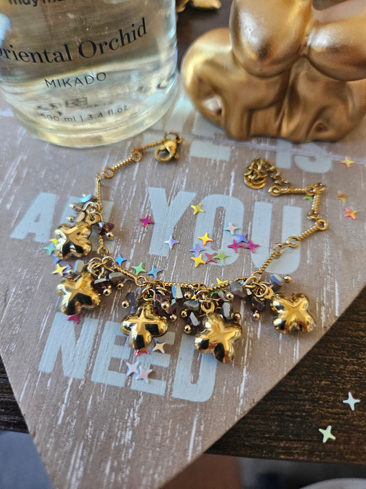 Bracelet trèfle perle