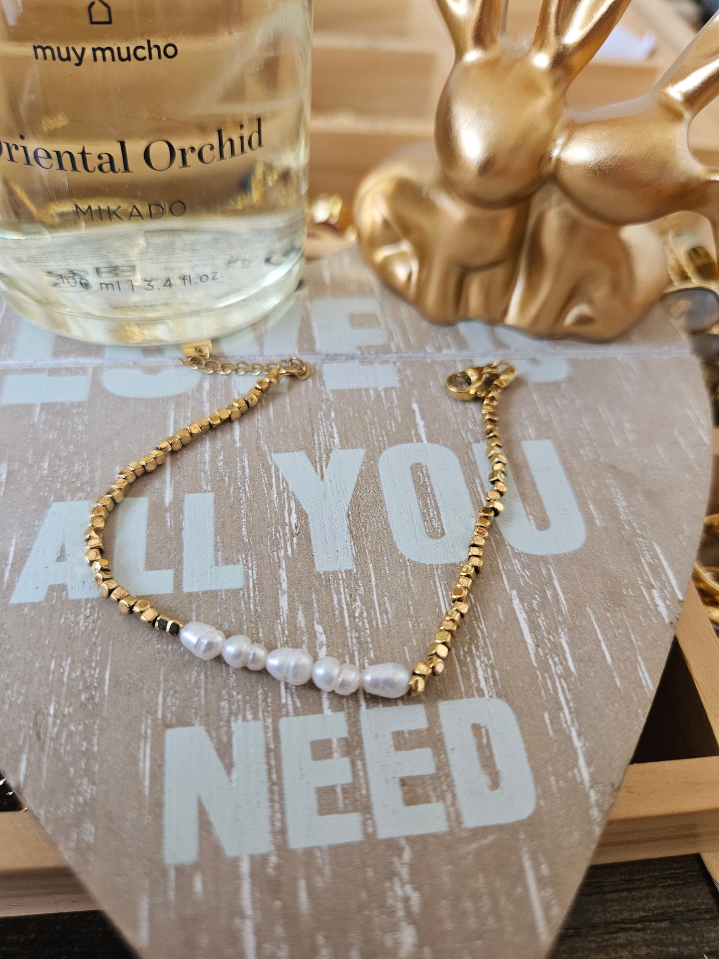 Bracelet perle d'eau douce et