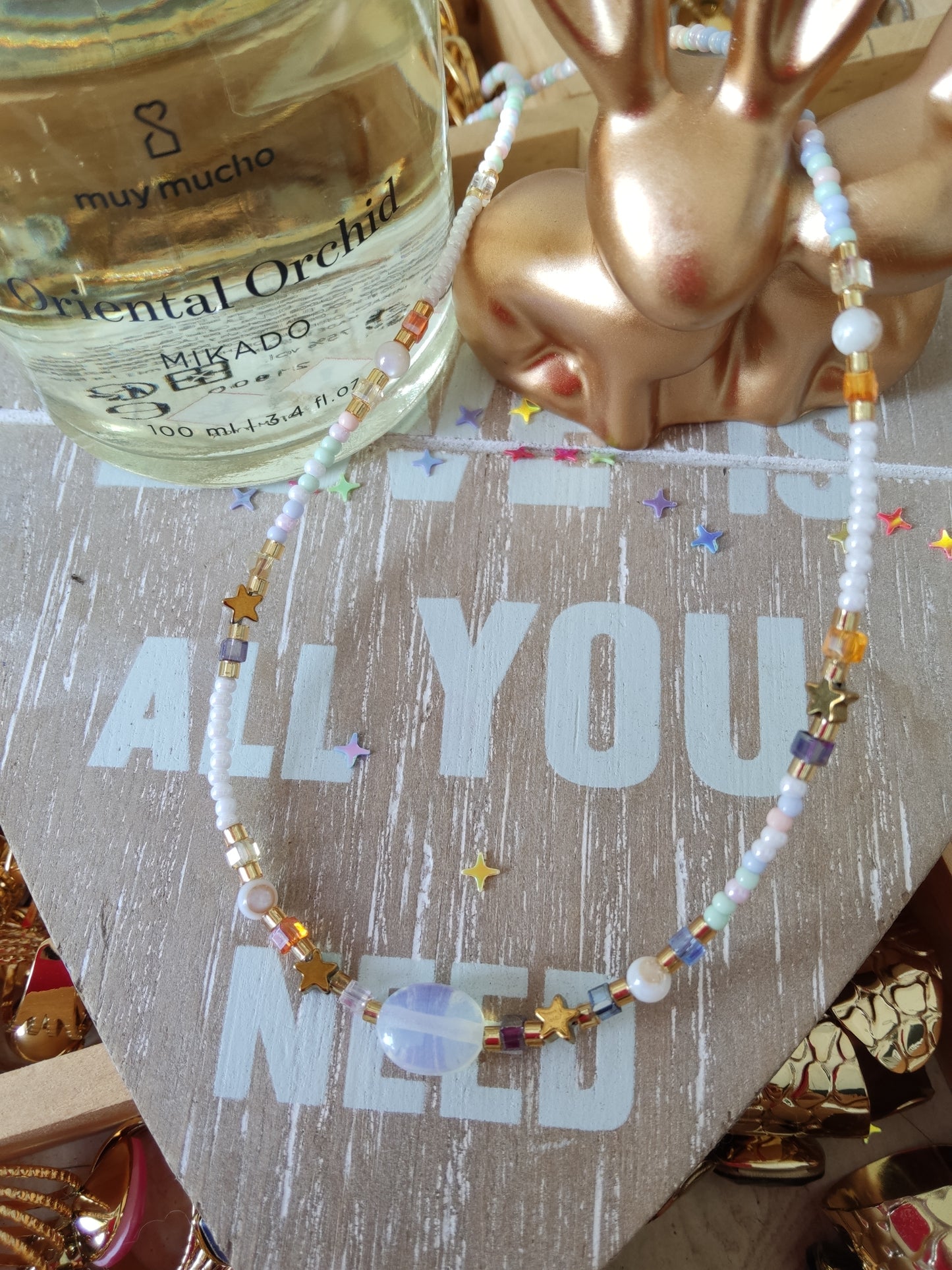 Collier fait main pierre de lune