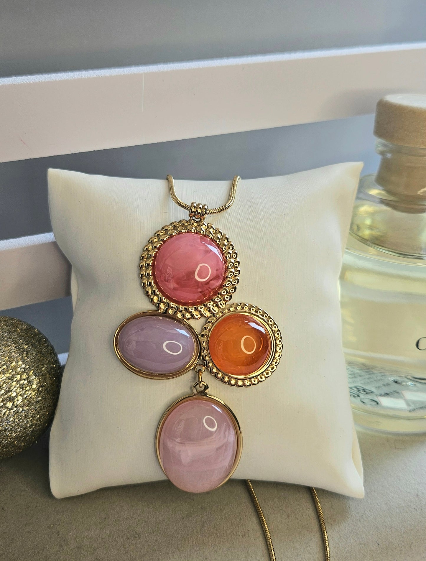 Collier 4 ronds multicolore