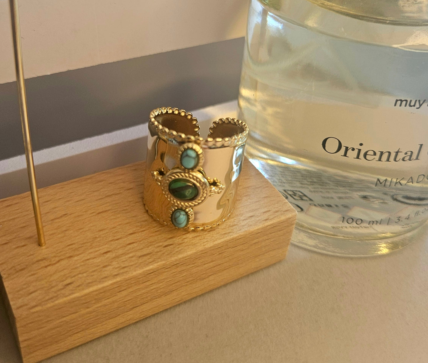 Bague oriental pierre naturelle