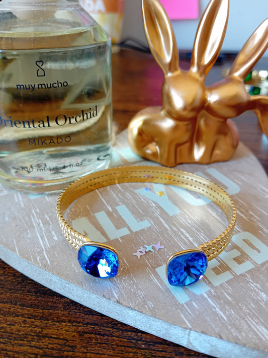 Bracelet swaroski bleu foncé