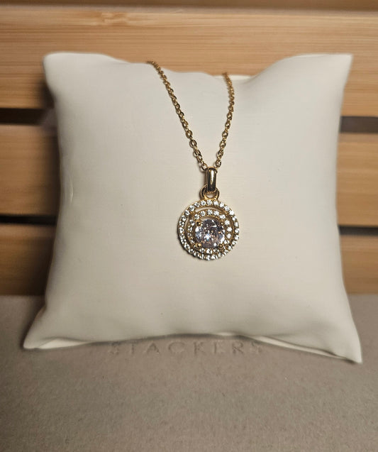 Collier rond strass hauteur