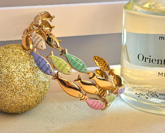Bracelet poisson multicolore