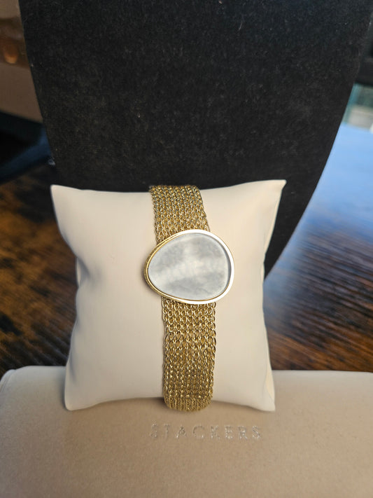 Bracelet maille bleu