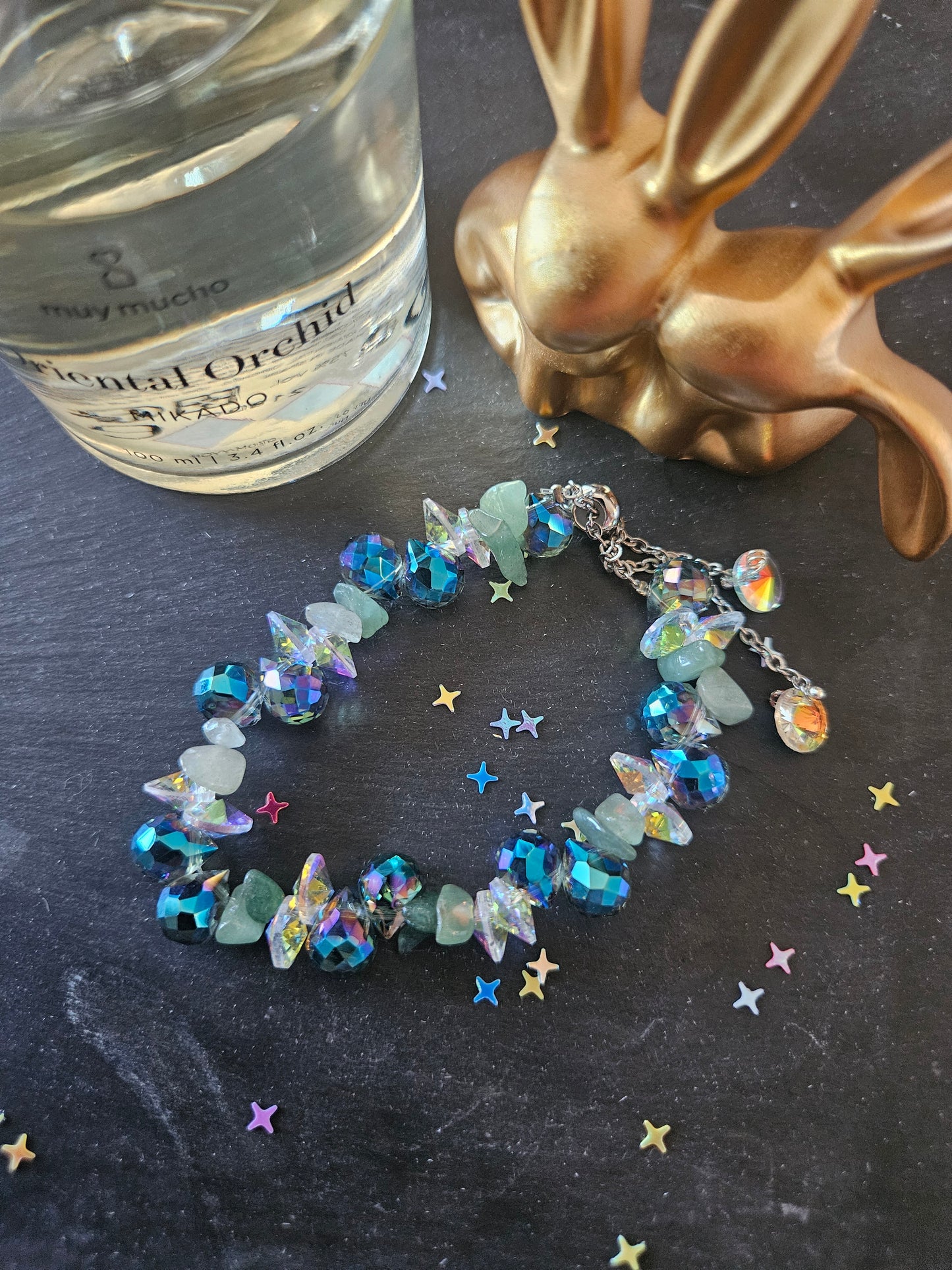 Bracelet cristal vert