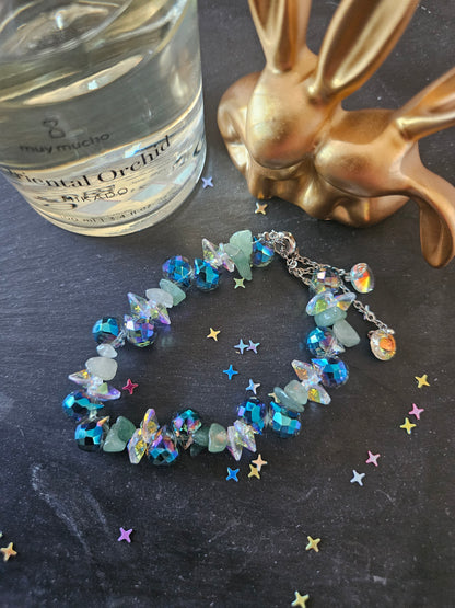 Bracelet cristal vert