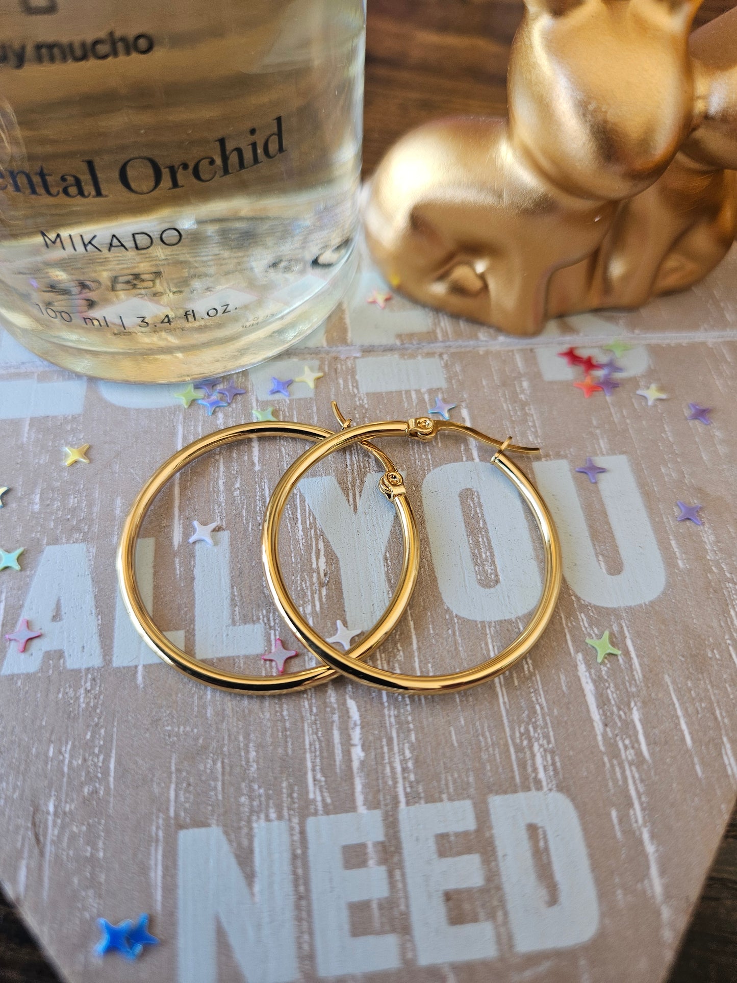 Boucles d'oreilles Créole petite et fine