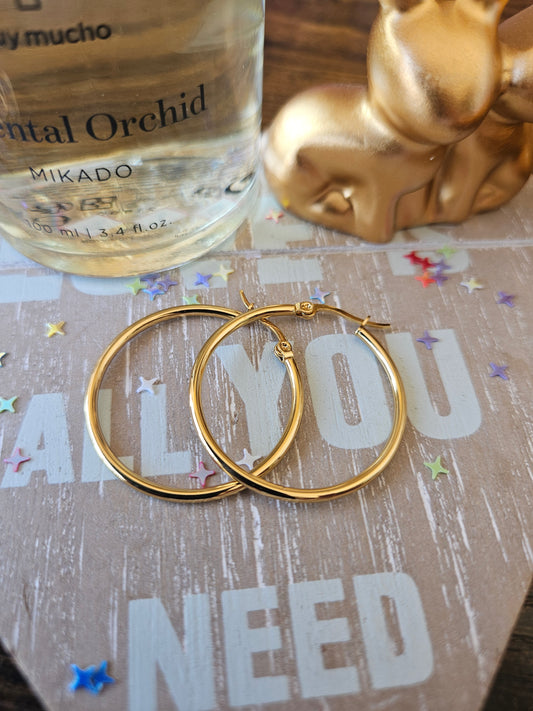 Boucles d'oreilles Créole petite et fine