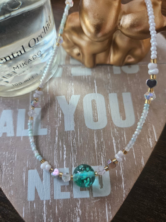 Collier fait main perle naturel