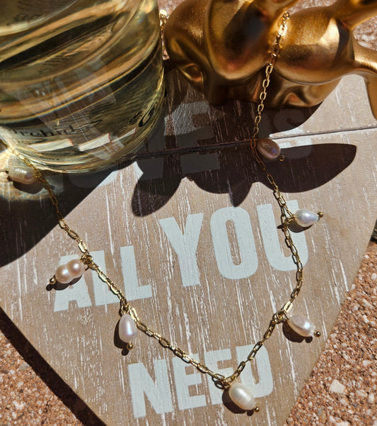 Collier perle d'eau douce