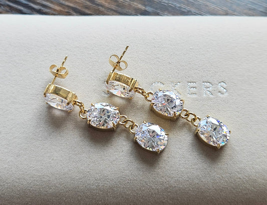 Boucles d'oreilles cristal 3