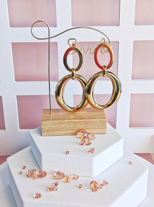 Boucles d'oreilles double anneau