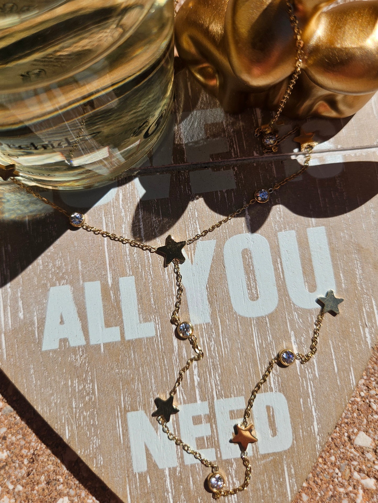 Collier étoile et strass