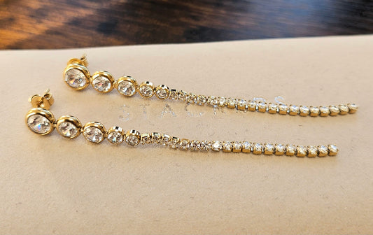 Boucles cristal rivière