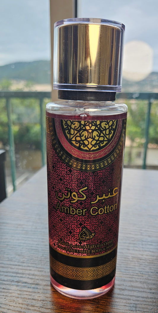 Parfums brumes amber cotton