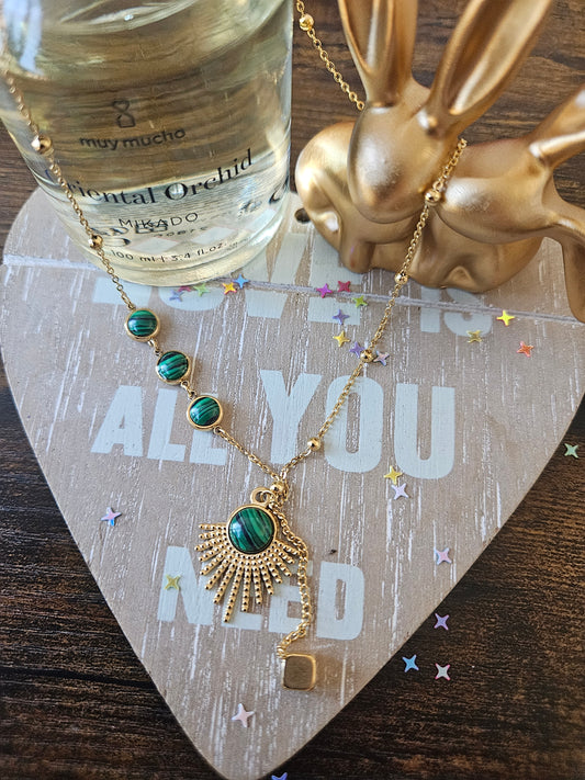 Collier soleil perle