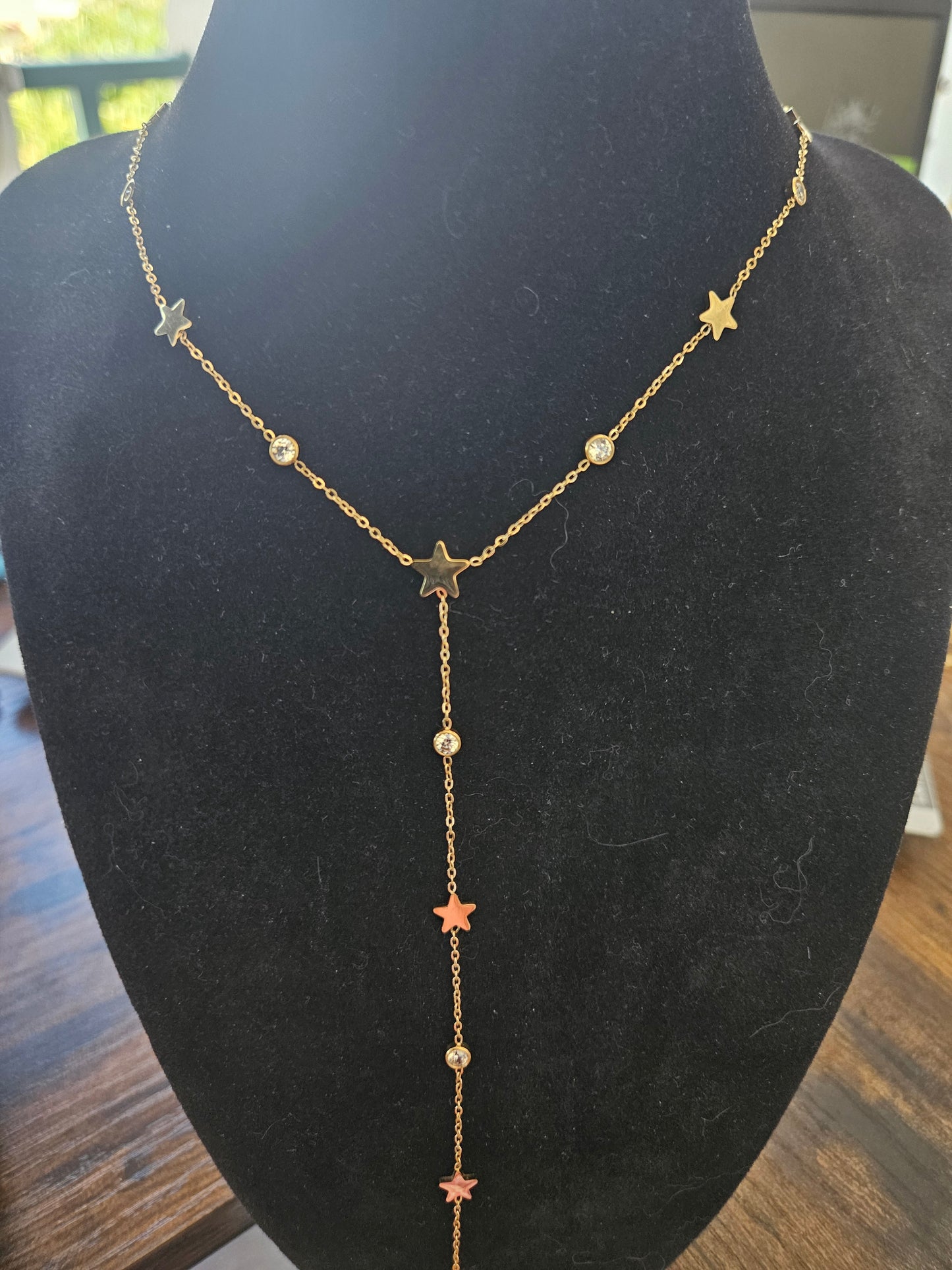 Collier étoile et strass