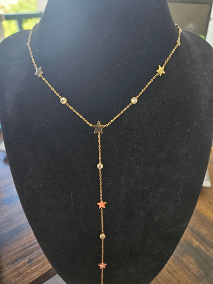 Collier étoile et strass