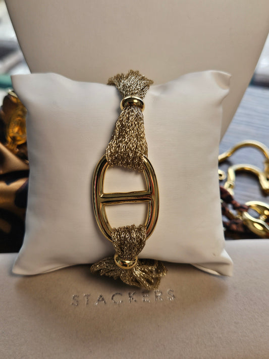 Collier maille marine horizontale