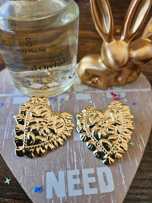 Boucles d'oreilles martelées