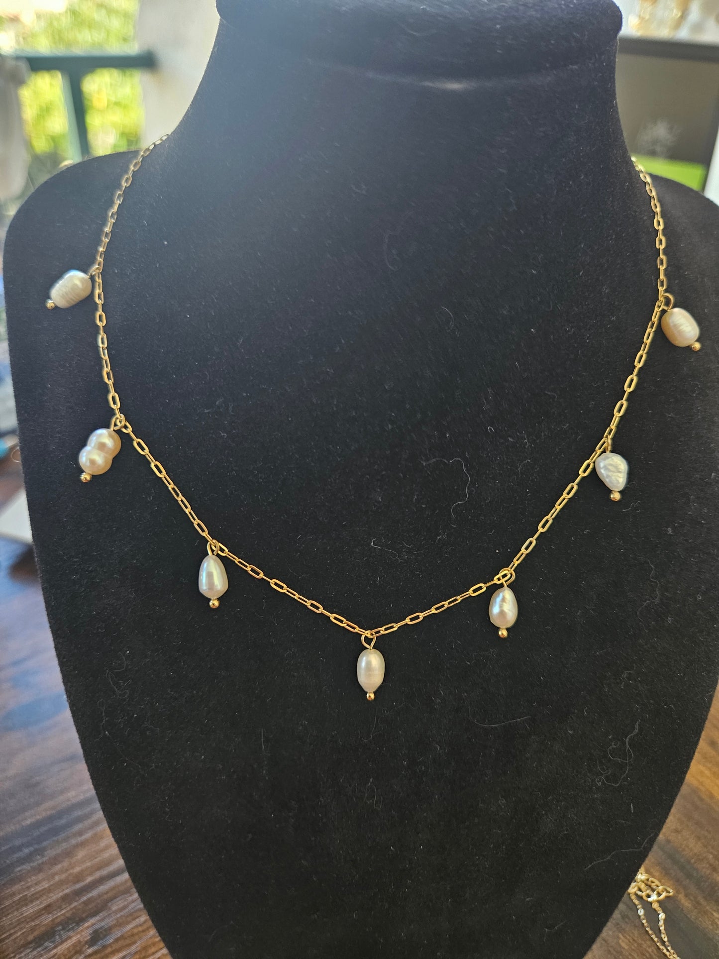 Collier perle d'eau douce