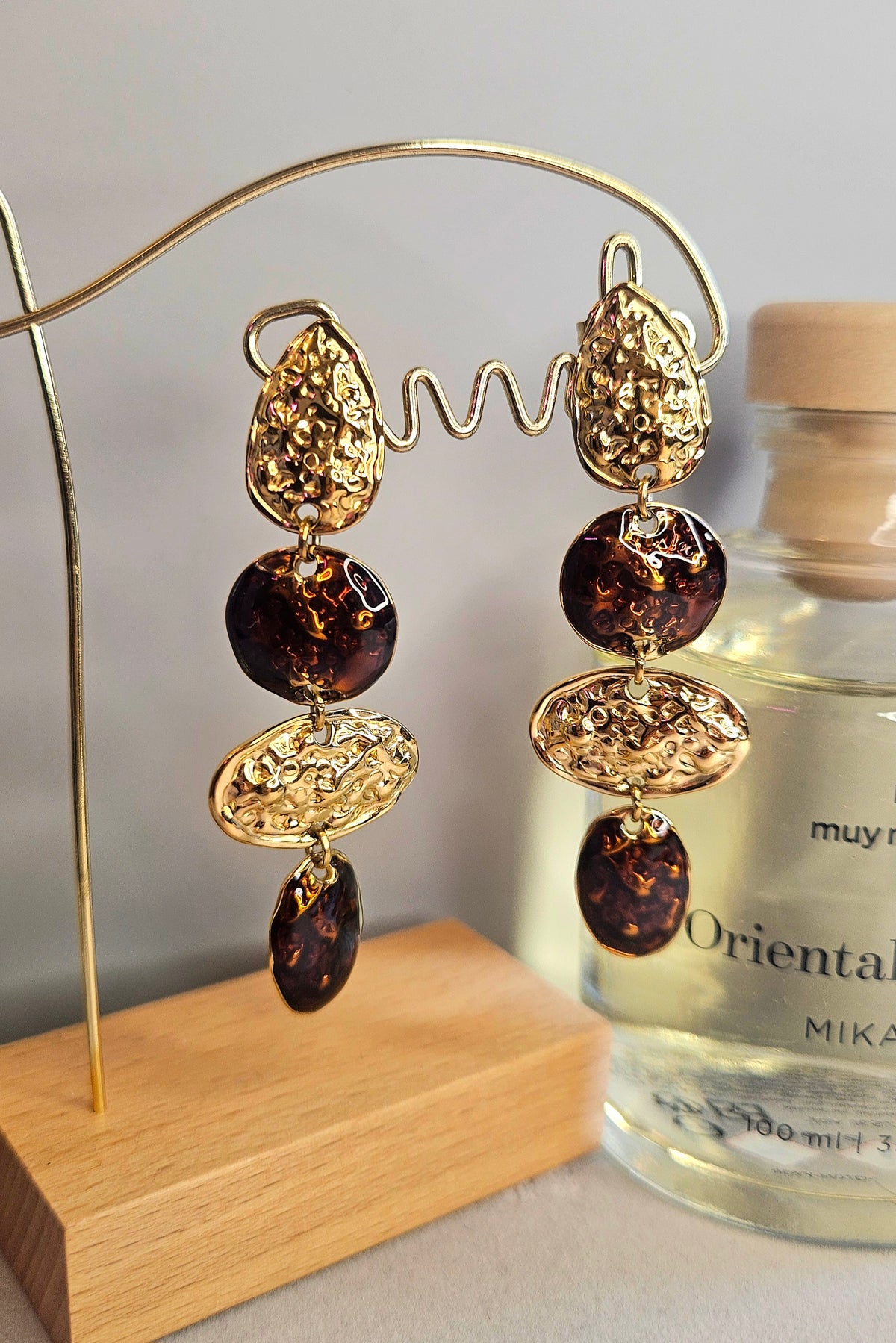 Boucles d'oreilles pendantes 4 pieces
