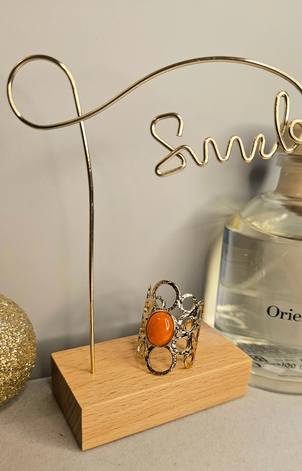 Bague orientale orange